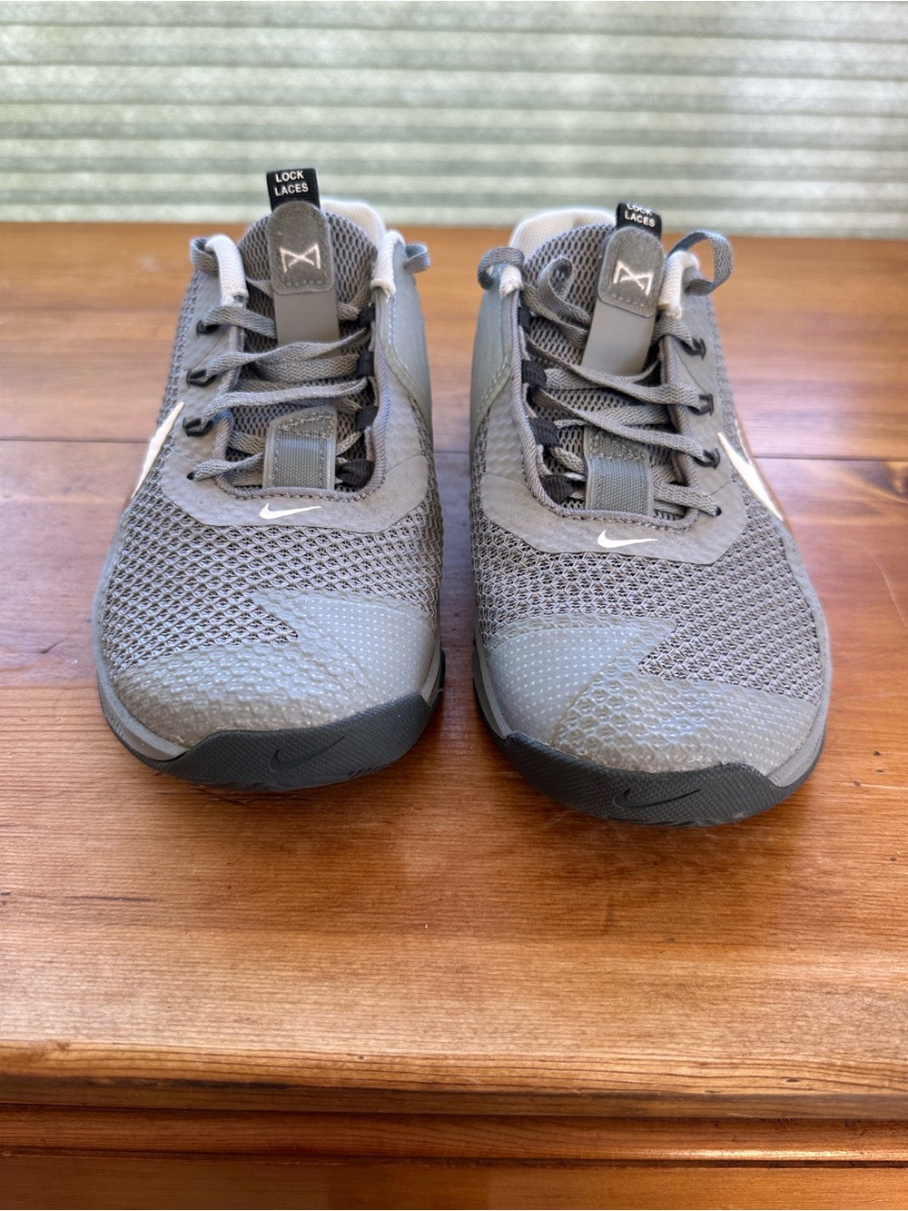 Nike Men’s Gray Mesh Athletic Training Shoes